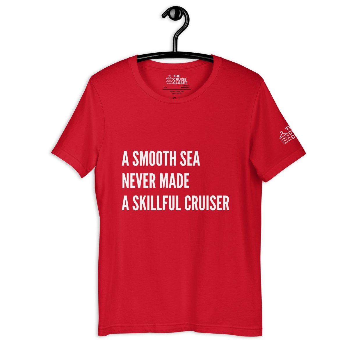 A Smooth Sea Never Made a Skillful Cruiser Cruise Shirt in Red by the cruise closet