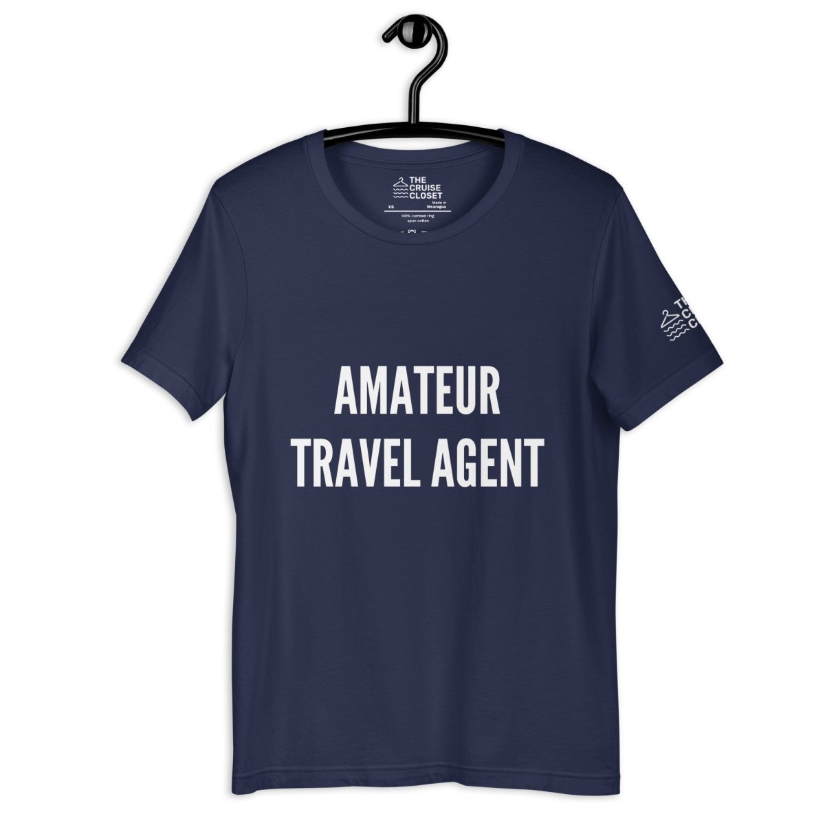 Amateur Travel Agent Cruise Shirt in Navy by the cruise closet