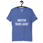 Amateur Travel Agent Cruise Shirt in Heather True Royal by the cruise closet