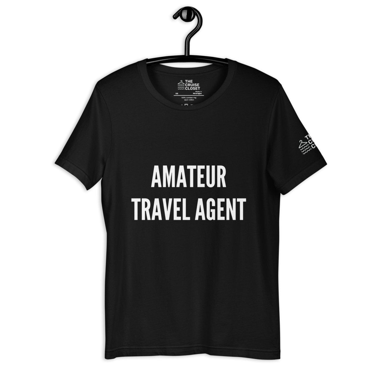 Amateur Travel Agent Cruise Shirt in Black by the cruise closet