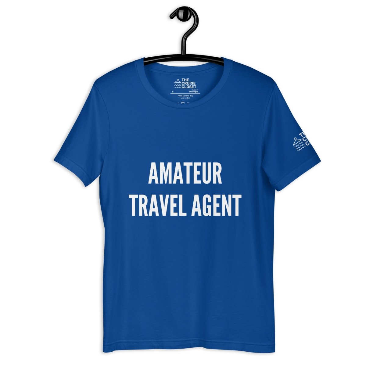 Amateur Travel Agent Cruise Shirt in True Royal by the cruise closet