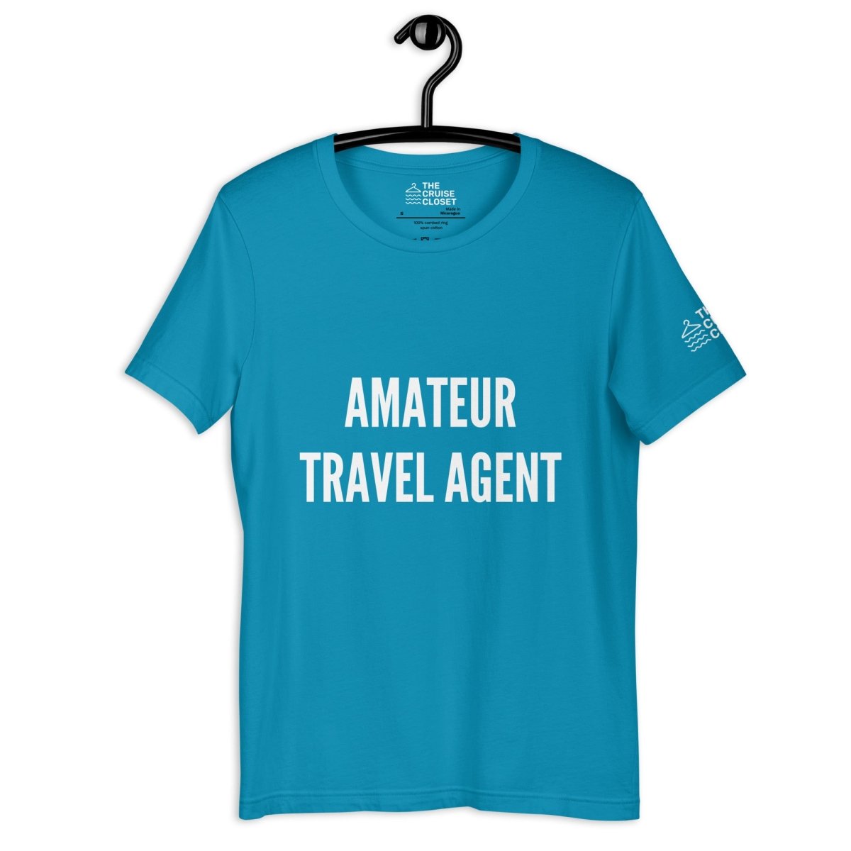 Amateur Travel Agent Cruise Shirt in Aqua by the cruise closet