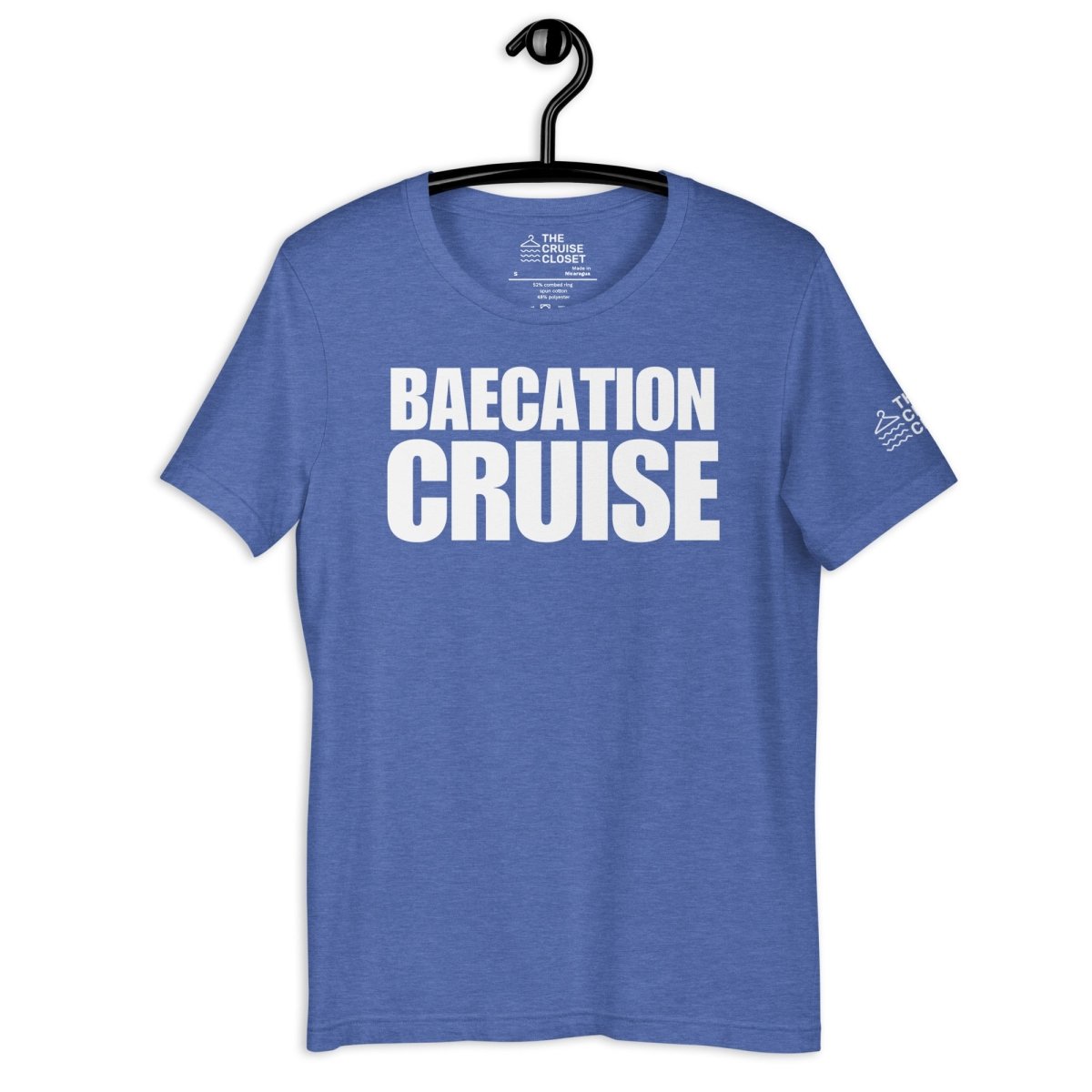 Baecation Cruise Cruise Shirt in Heather True Royal by the cruise closet