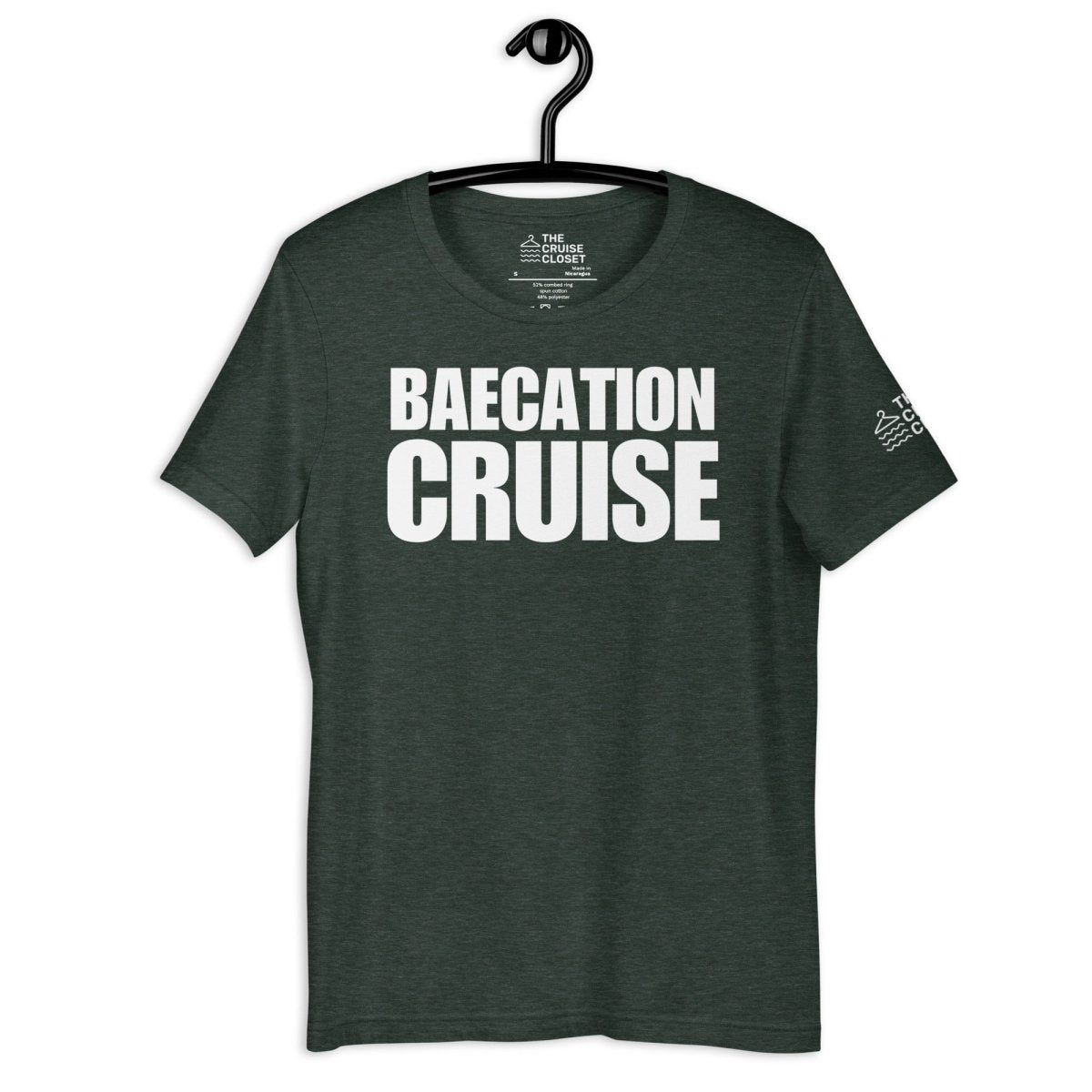 Baecation Cruise Cruise Shirt in Heather Forest by the cruise closet