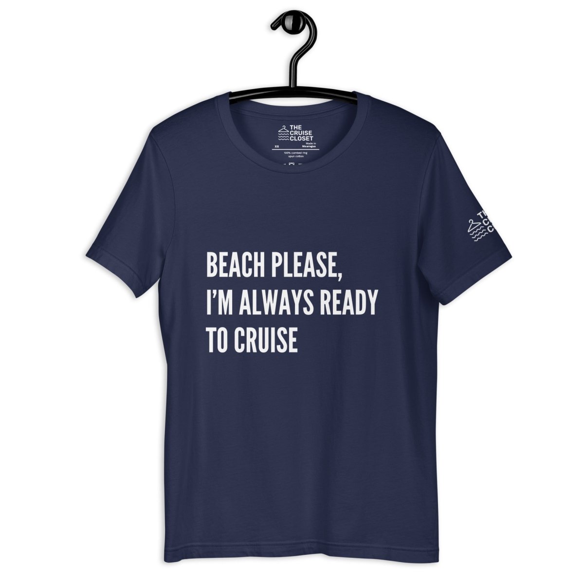 Beach please, I'm always ready to cruise Cruise Shirt in Navy by the cruise closet