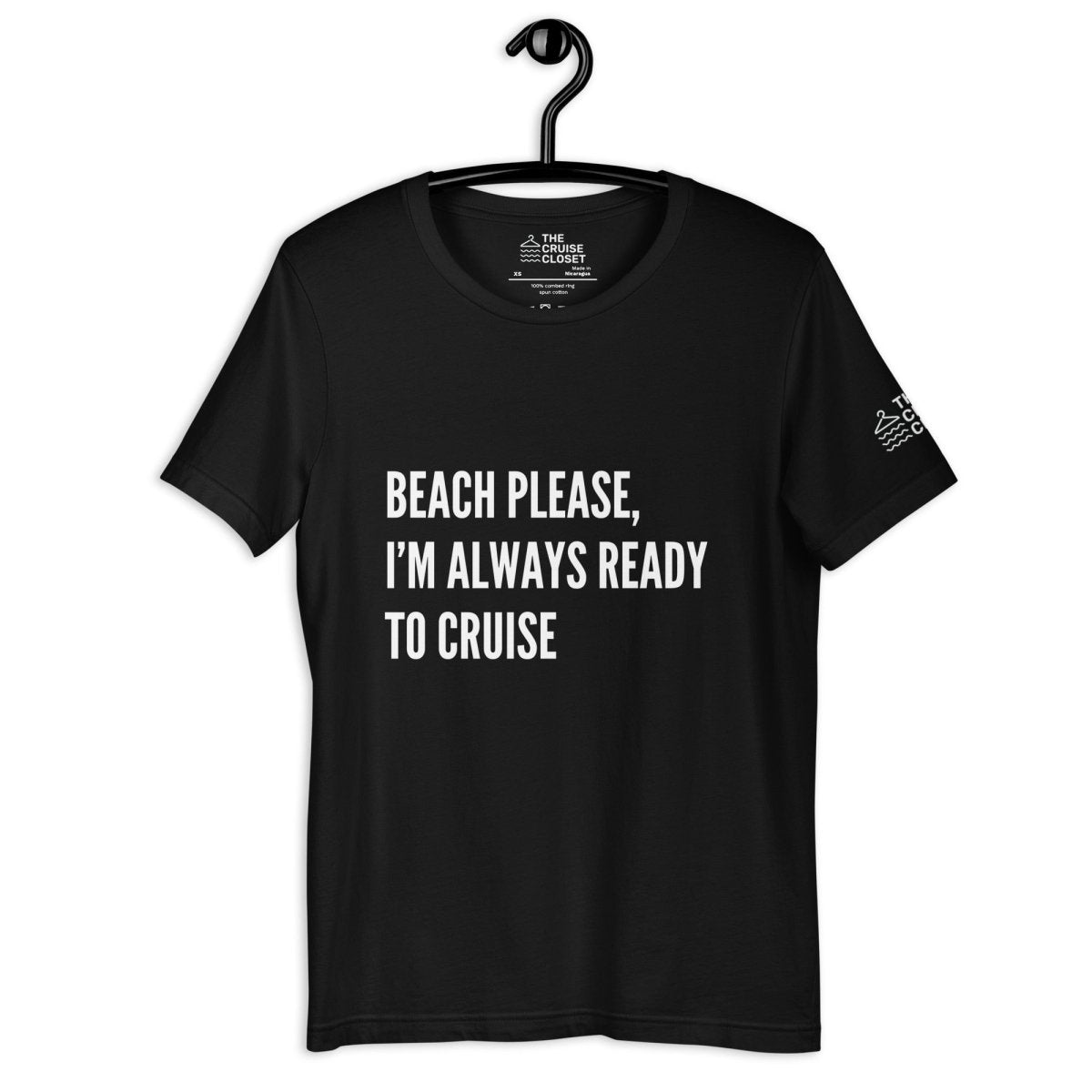 Beach please, I'm always ready to cruise Cruise Shirt in Black by the cruise closet