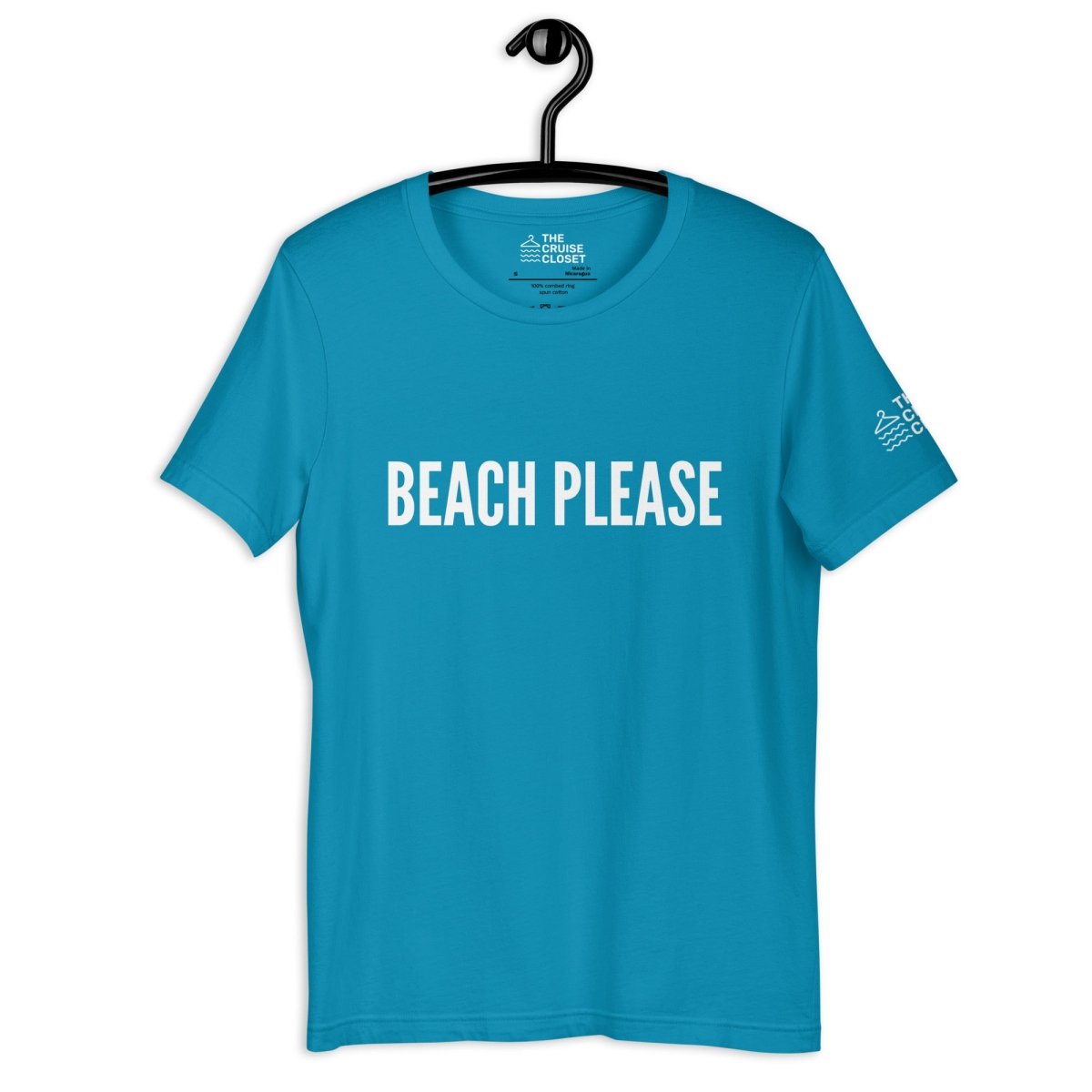 Beach Please v.2 Cruise Shirt in Aqua by the cruise closet