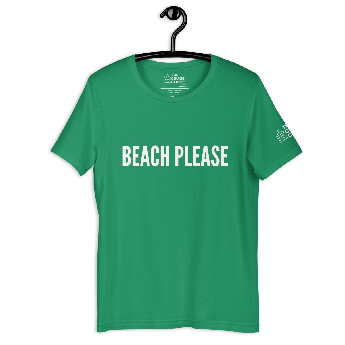 Beach Please v.2 Cruise Shirt in Kelly by the cruise closet