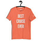 Best Cruise Ever Cruise Shirt in Heather Orange by the cruise closet