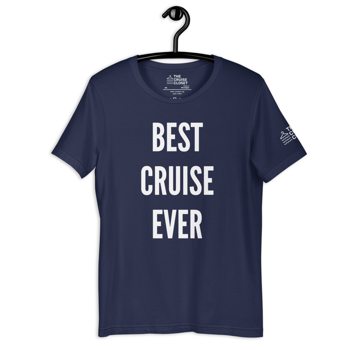 Best Cruise Ever Cruise Shirt in Navy by the cruise closet