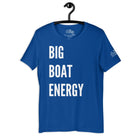 Big Boat Energy Cruise Shirt in True Royal by the cruise closet