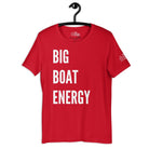 Big Boat Energy Cruise Shirt in Red by the cruise closet