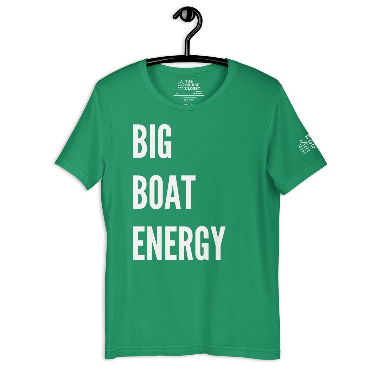 Big Boat Energy Cruise Shirt in Kelly by the cruise closet