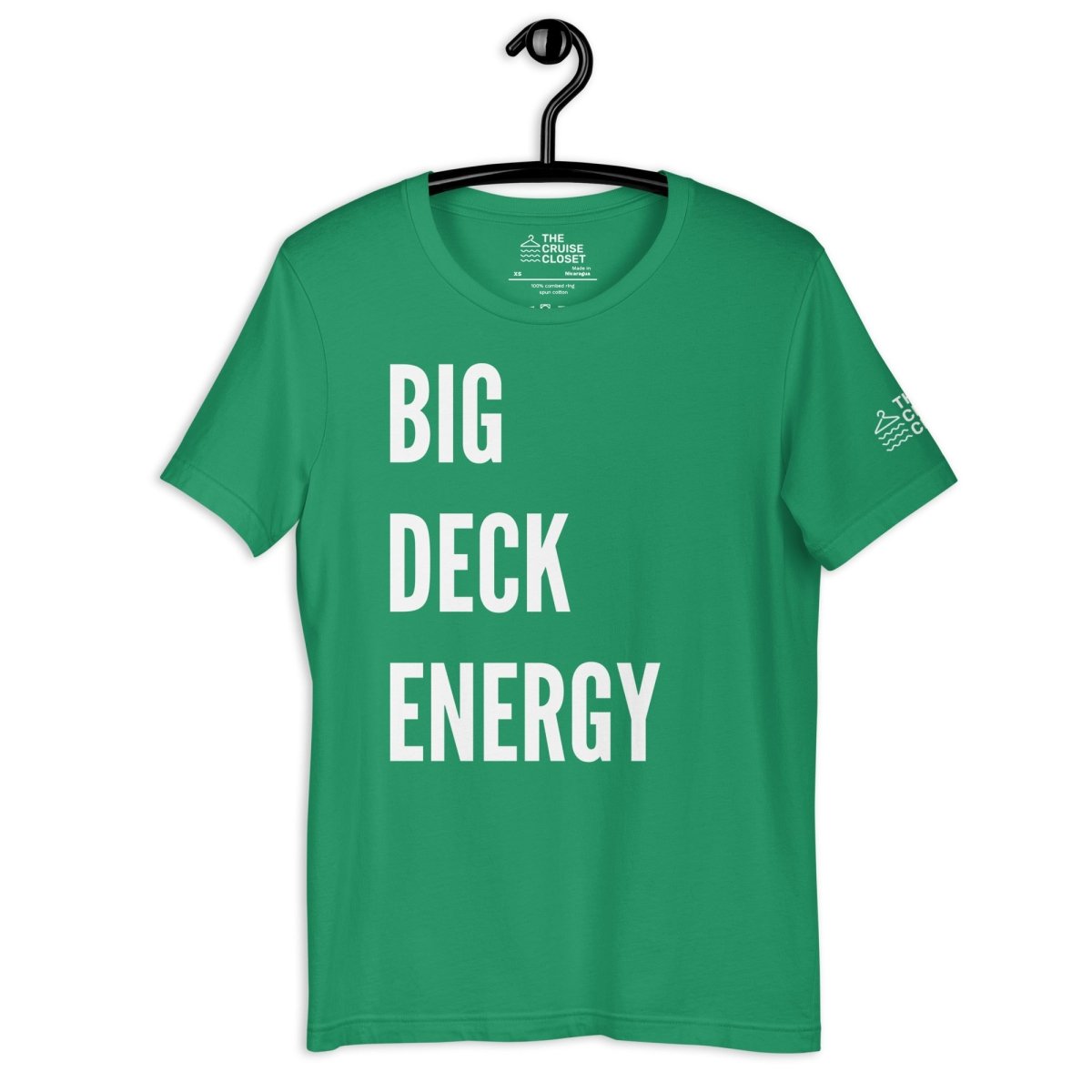 Big Deck Energy Cruise Shirt in Kelly by the cruise closet