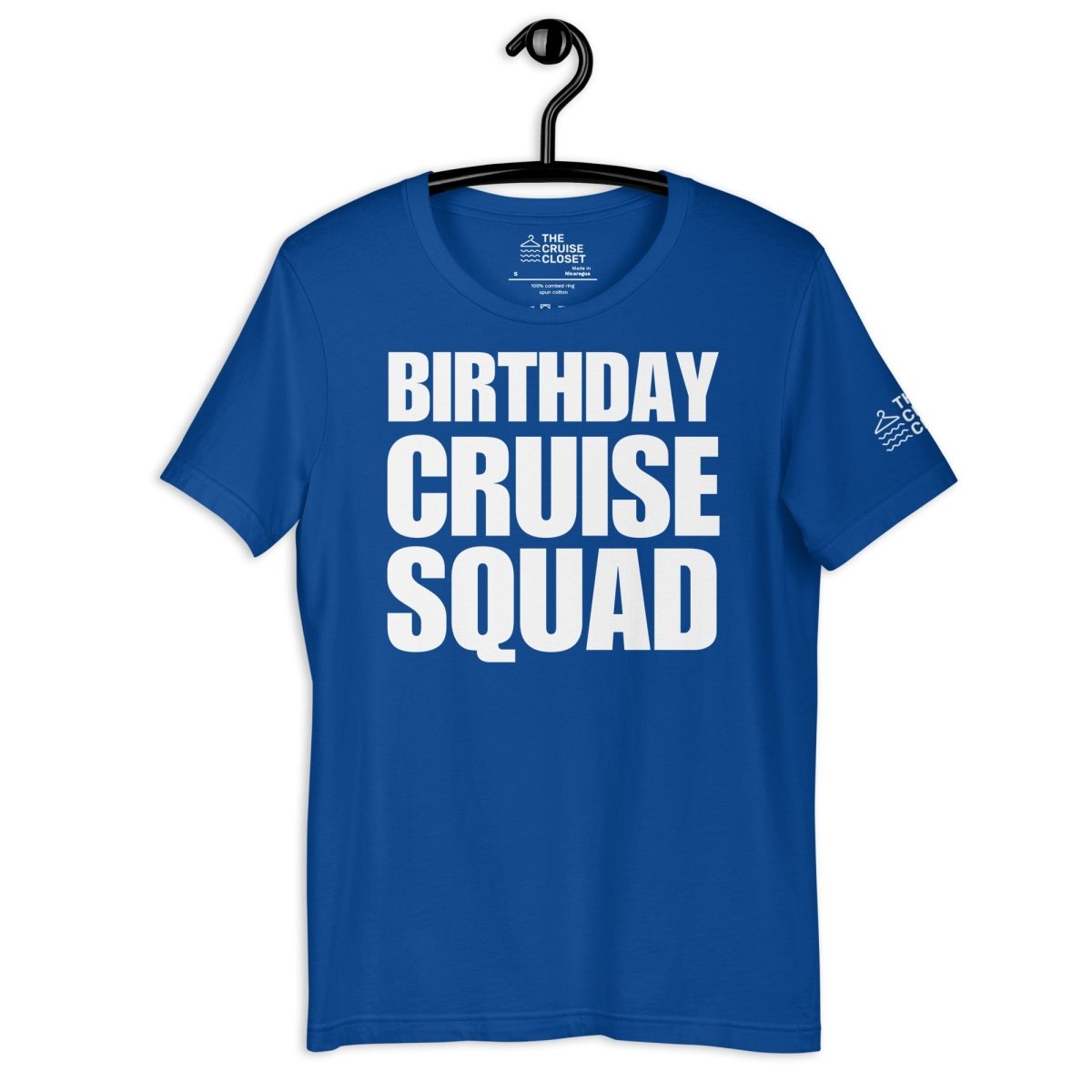 Birthday Cruise Squad T - Shirt in True Royal by the cruise closet