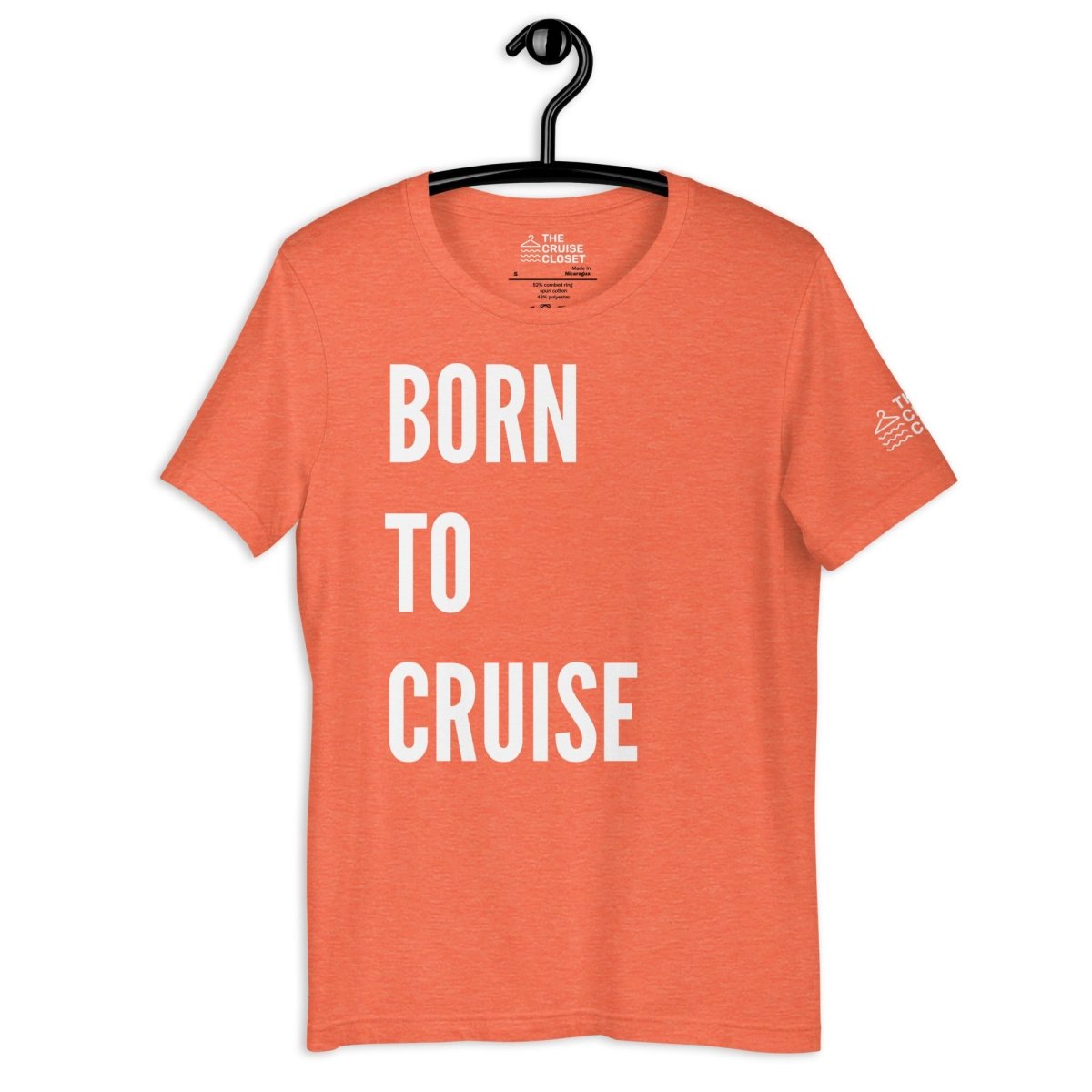 Born to Cruise T - Shirt in Heather Orange by the cruise closet