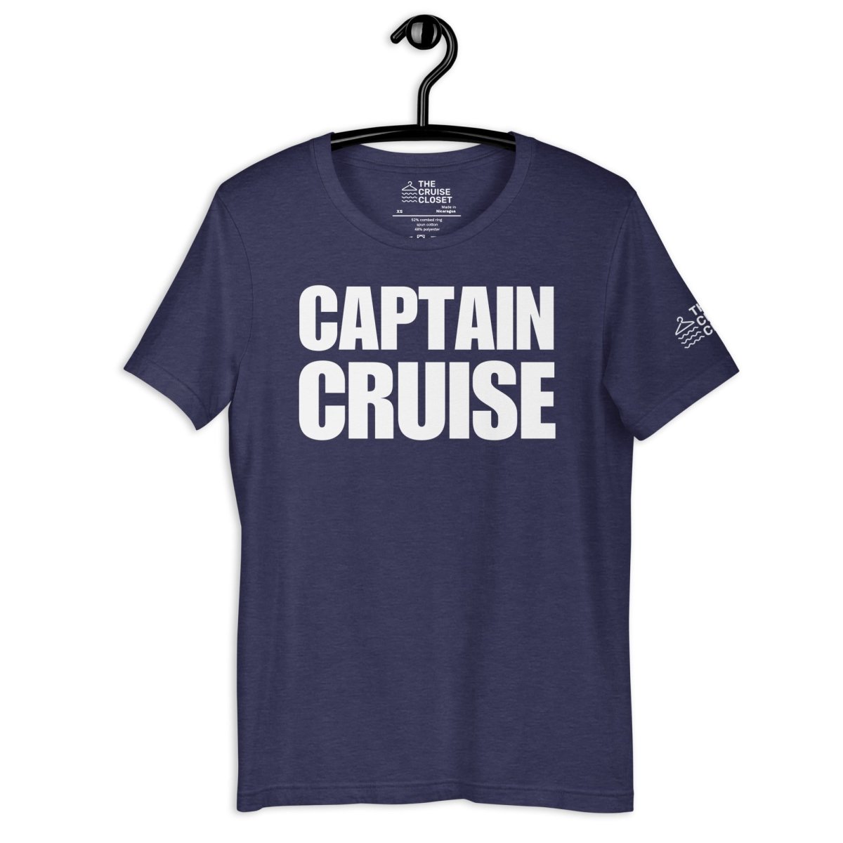 Captain Cruise T - Shirt in Heather Midnight Navy by the cruise closet