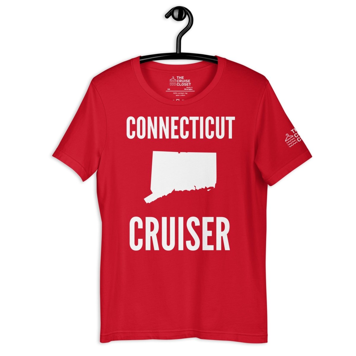 Connecticut Cruiser T - Shirt in Red by the cruise closet