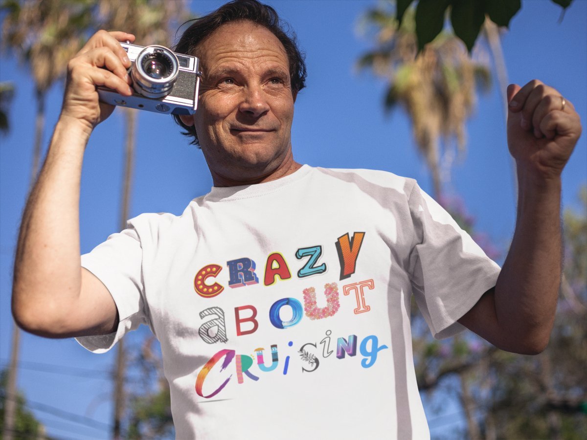 Crazy About Cruising T - Shirt in White by the cruise closet