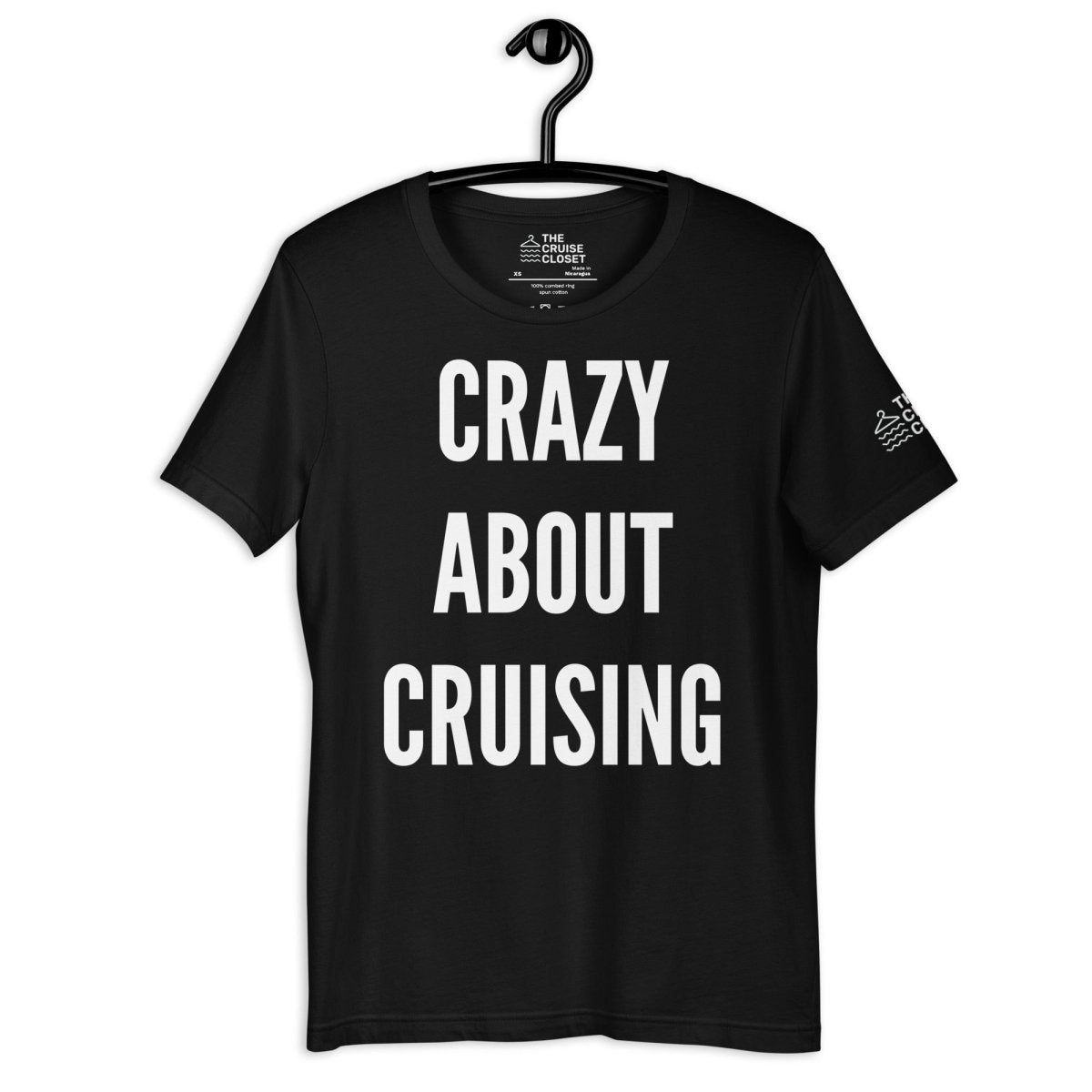 Crazy About Cruising v.2 T - Shirt in Black by the cruise closet