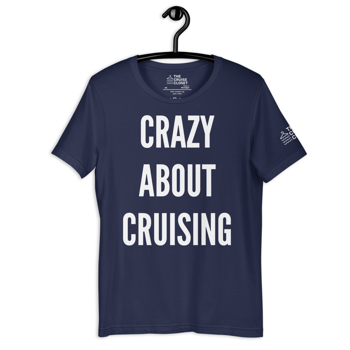 Crazy About Cruising v.2 T - Shirt in Navy by the cruise closet