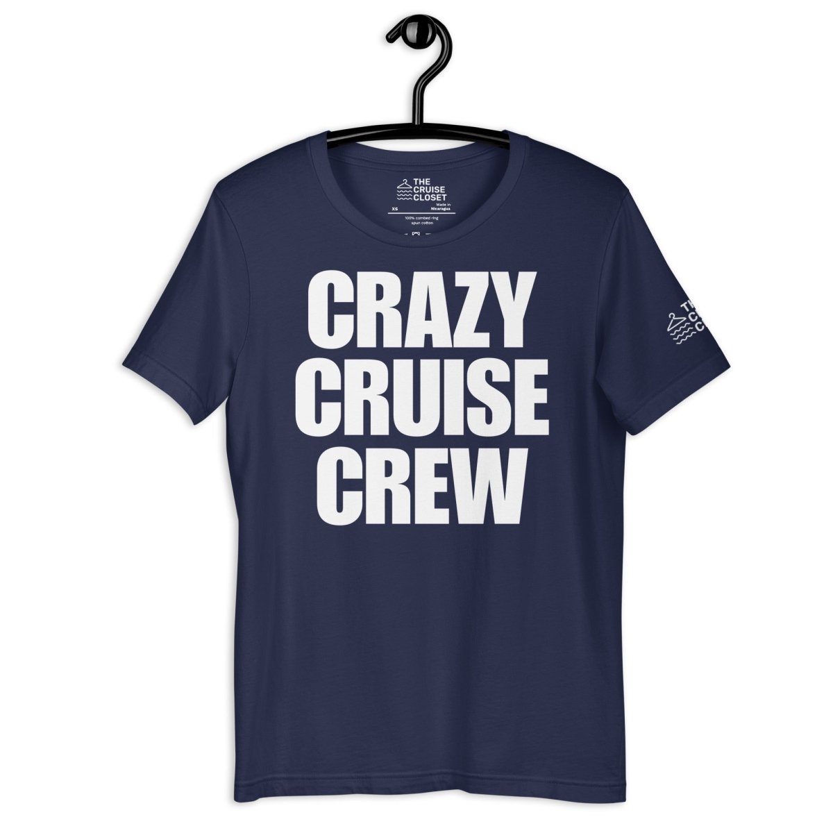 Crazy Cruise Crew T - Shirt in Navy by the cruise closet