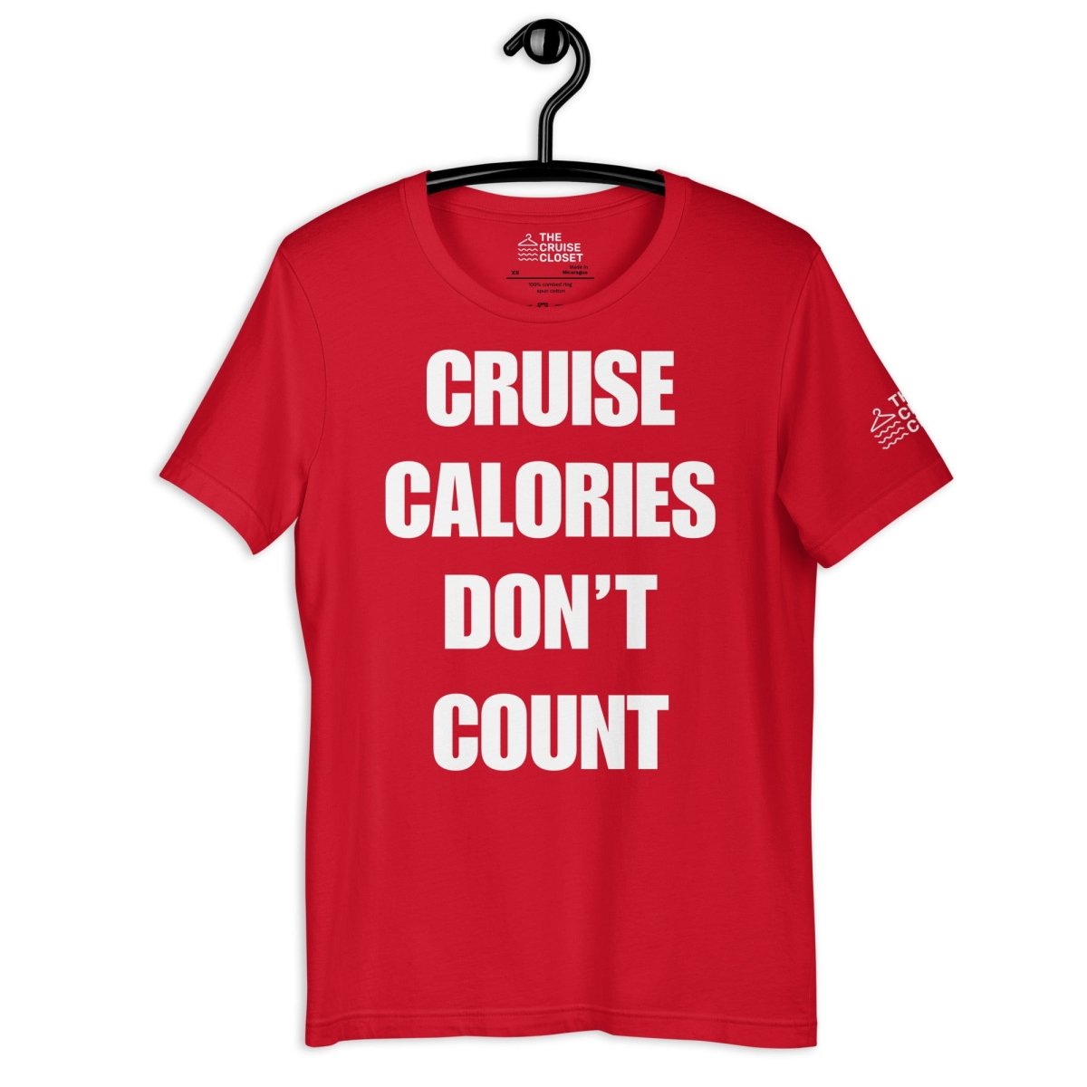 Cruise Calories Don't Count T - Shirt in Red by the cruise closet