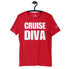 Cruise Diva T - Shirt in Red by the cruise closet