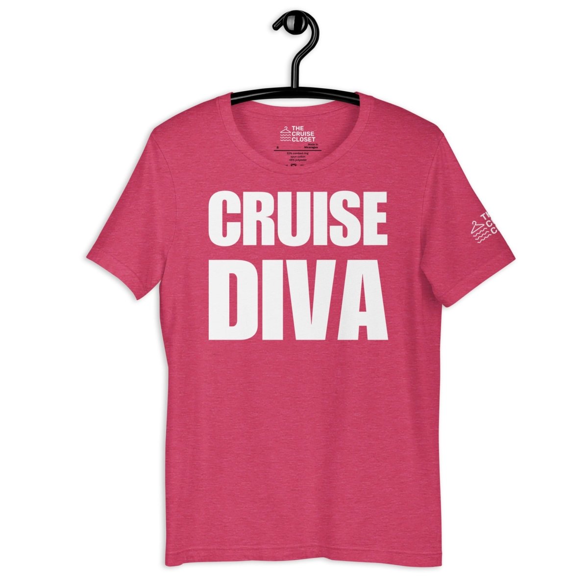 Cruise Diva T - Shirt in Heather Raspberry by the cruise closet