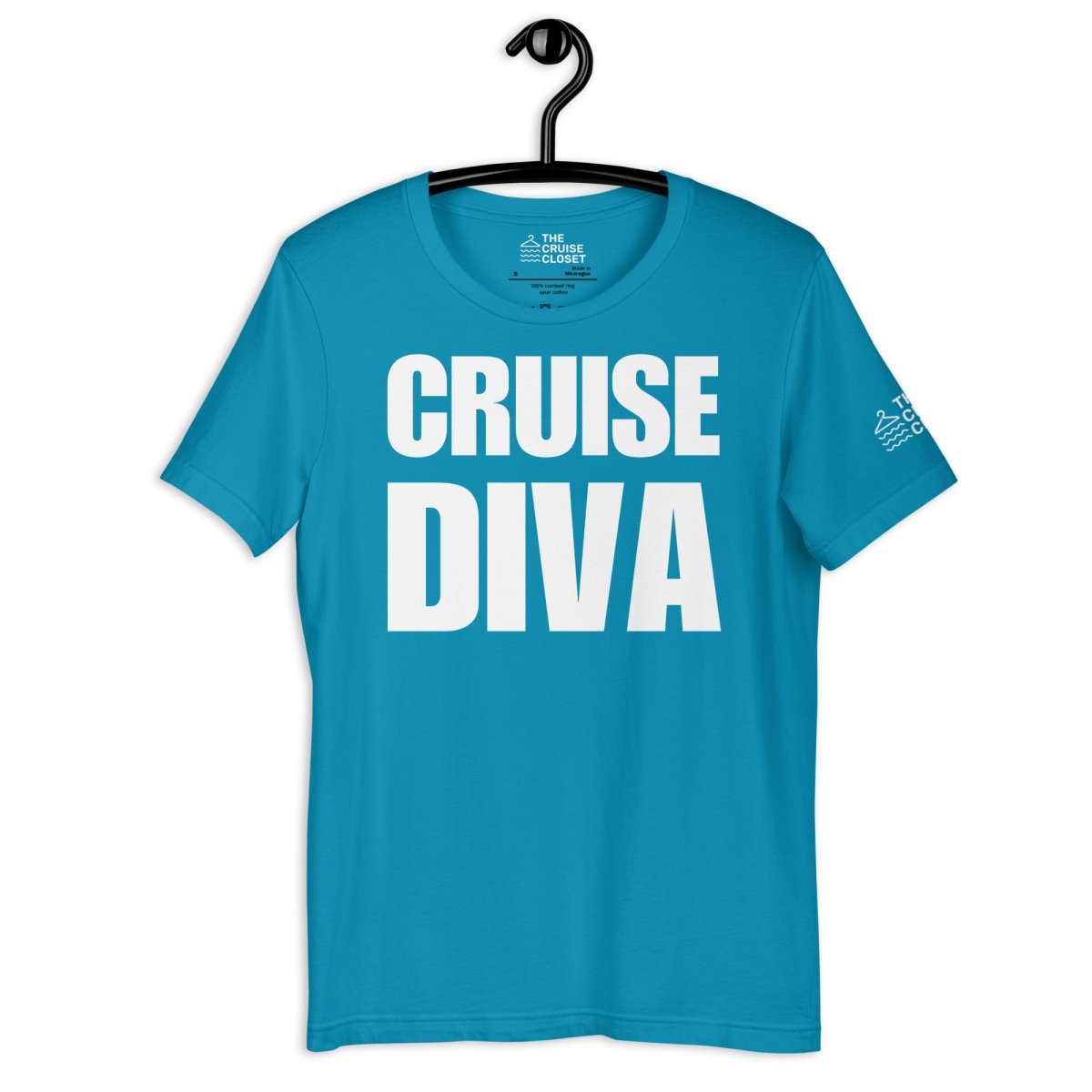 Cruise Diva T - Shirt in Aqua by the cruise closet