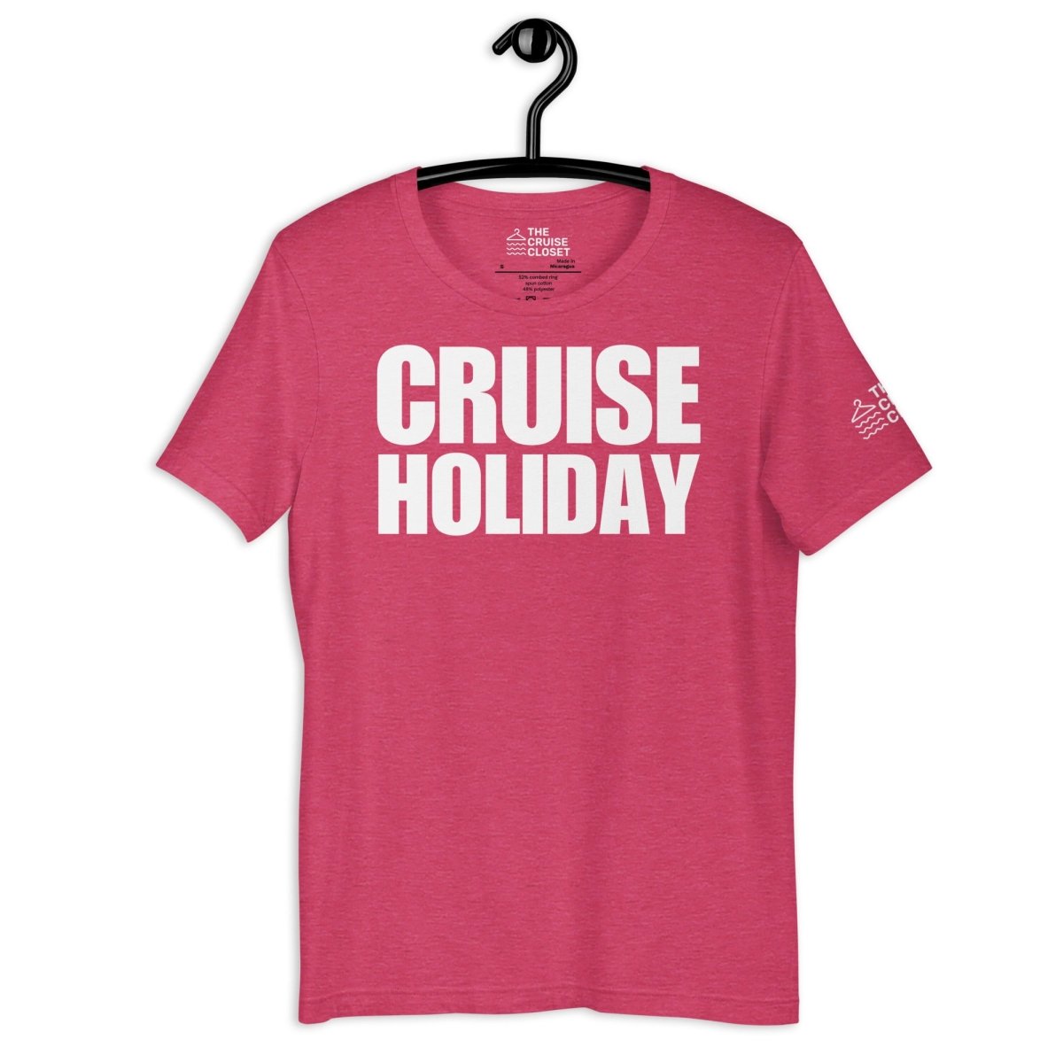 Cruise Holiday T - Shirt in Heather Raspberry by the cruise closet