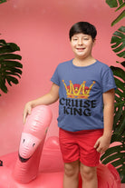 Cruise King T - Shirt in Heather True Royal by the cruise closet