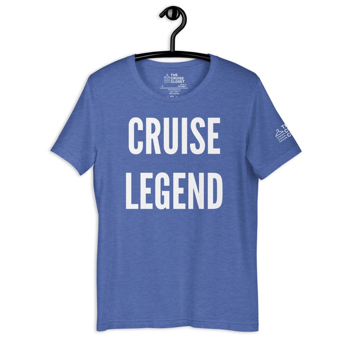 Cruise Legend T - Shirt in Heather True Royal by the cruise closet