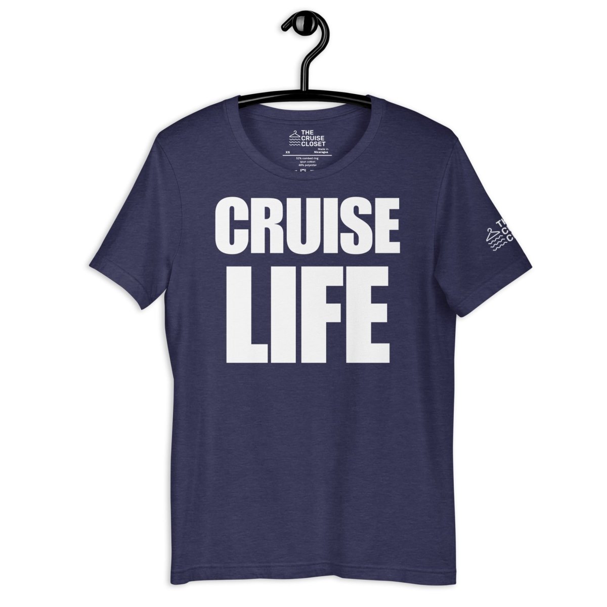 Cruise Life T - Shirt in Heather Midnight Navy by the cruise closet