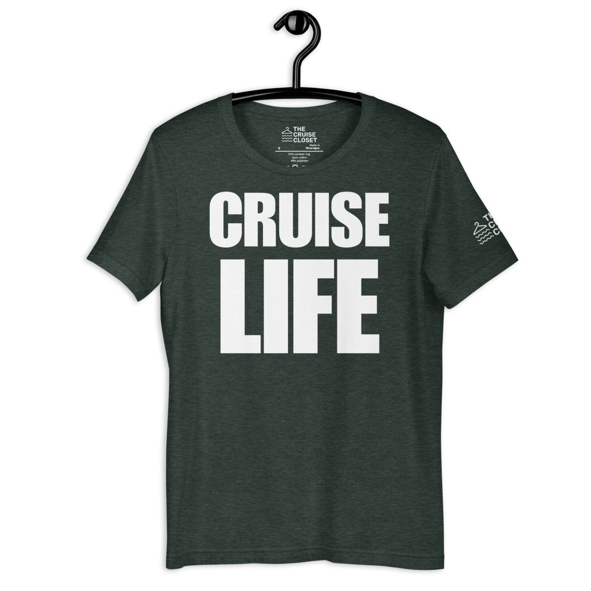 Cruise Life T - Shirt in Heather Forest by the cruise closet