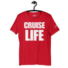 Cruise Life T - Shirt in Red by the cruise closet