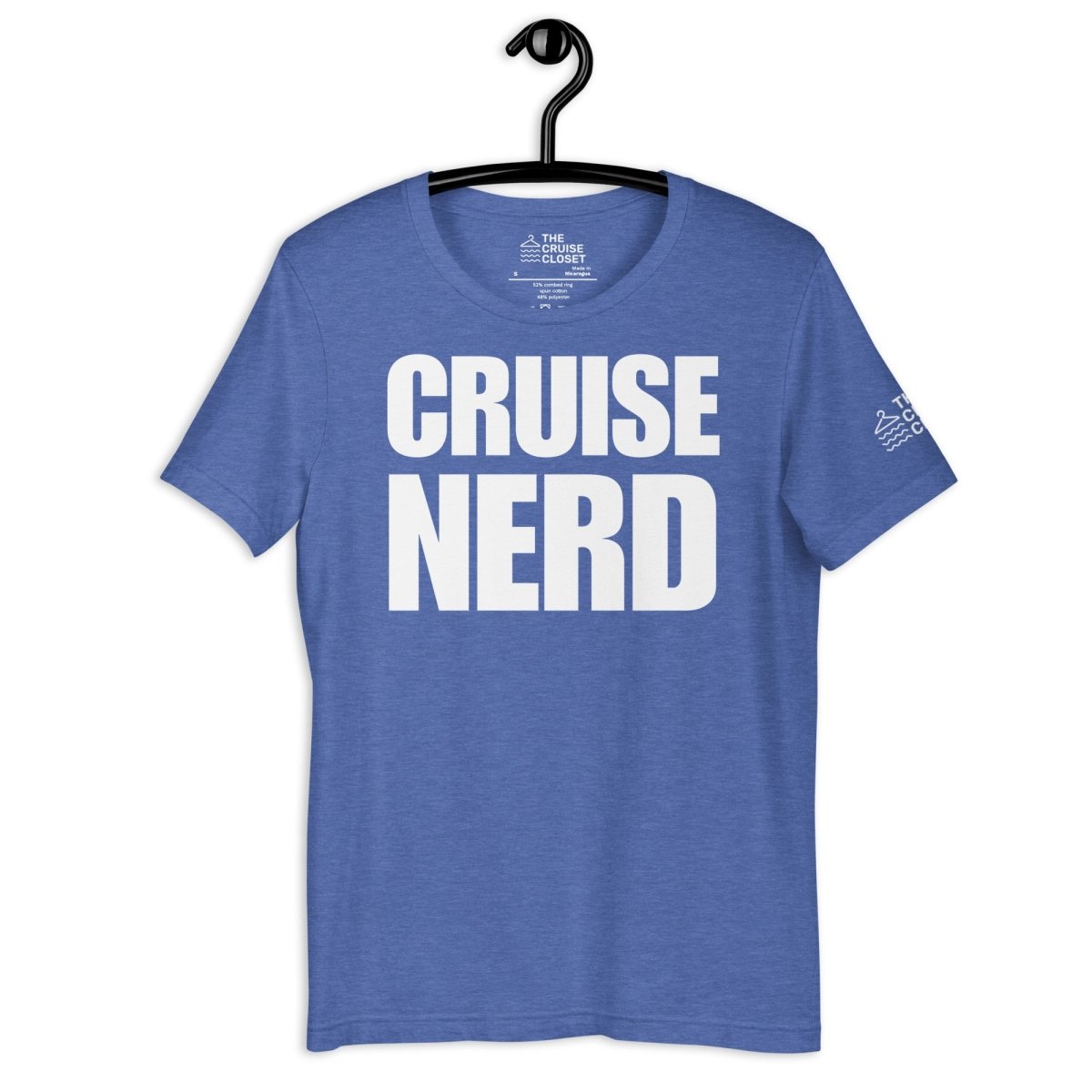 Cruise Nerd T - Shirt in Heather True Royal by the cruise closet