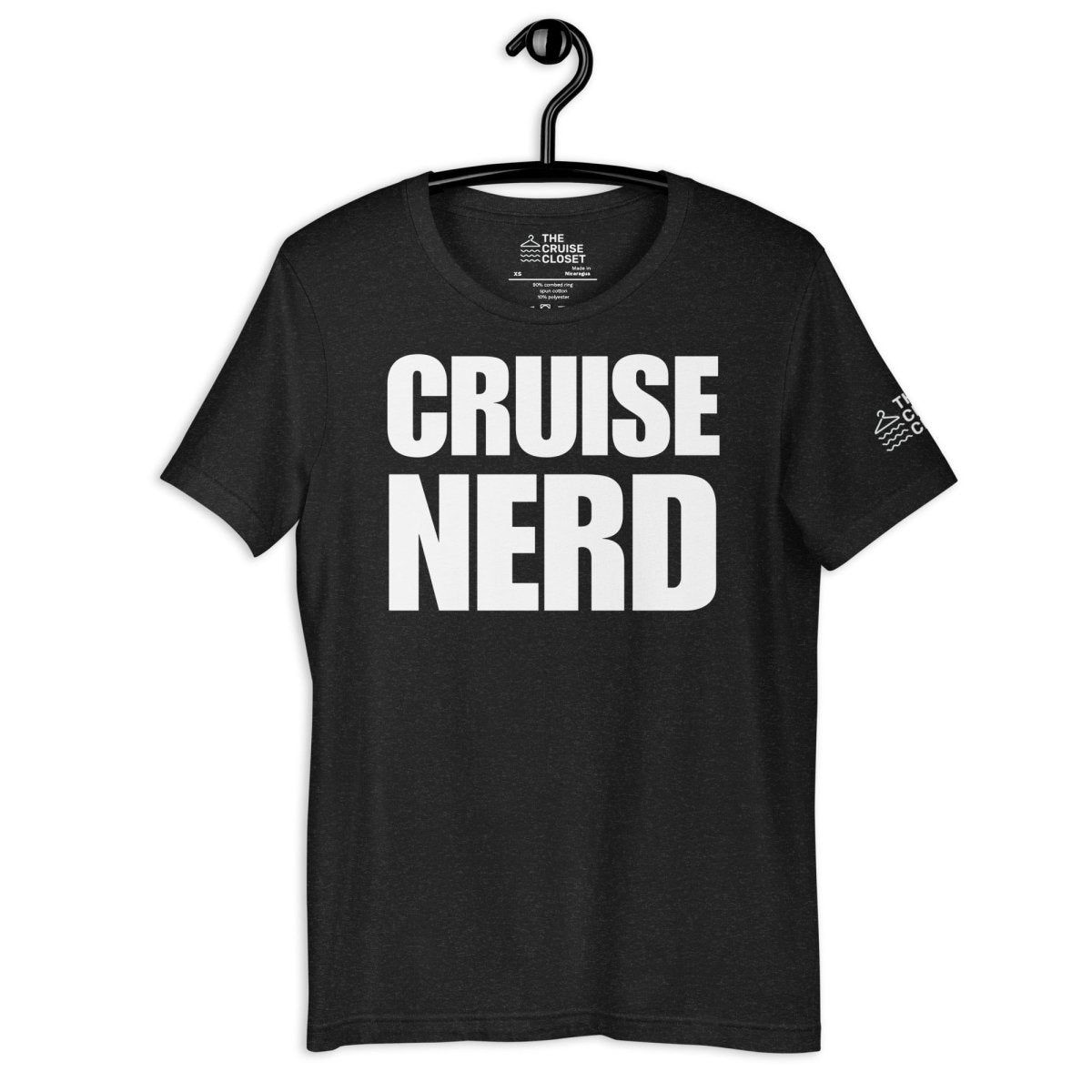 Cruise Nerd T - Shirt in Black Heather by the cruise closet