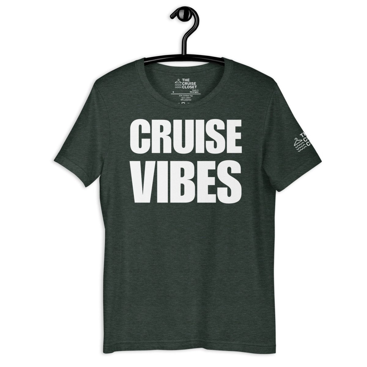 Cruise Vibes v2 T - Shirt in Heather Forest by the cruise closet