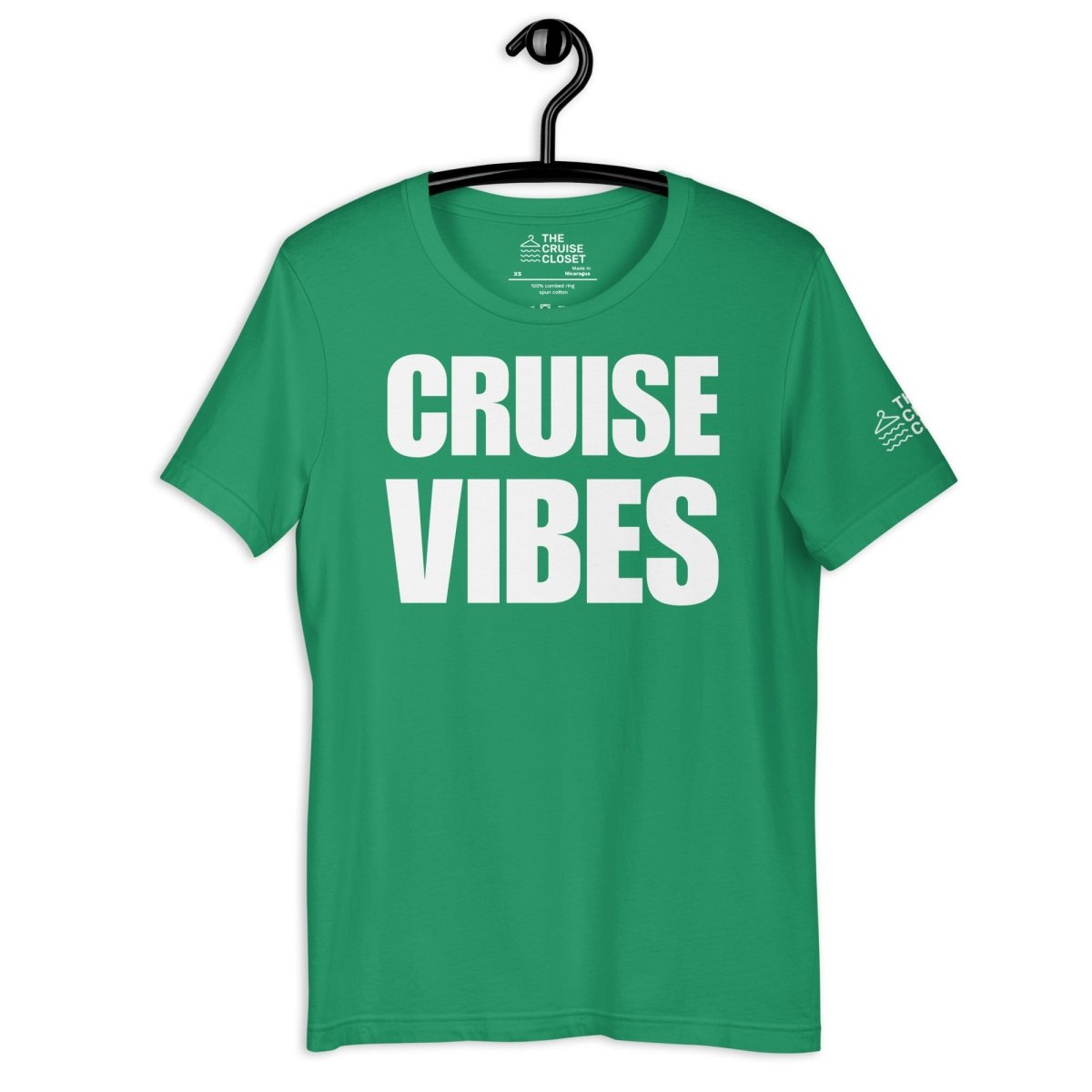 Cruise Vibes v2 T - Shirt in Kelly by the cruise closet