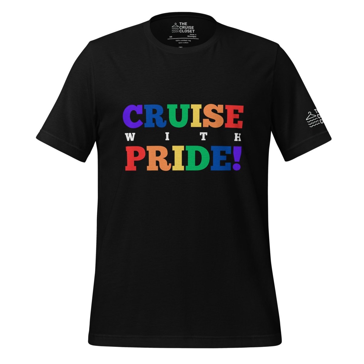 Cruise with Pride! T - Shirt in Black by the cruise closet