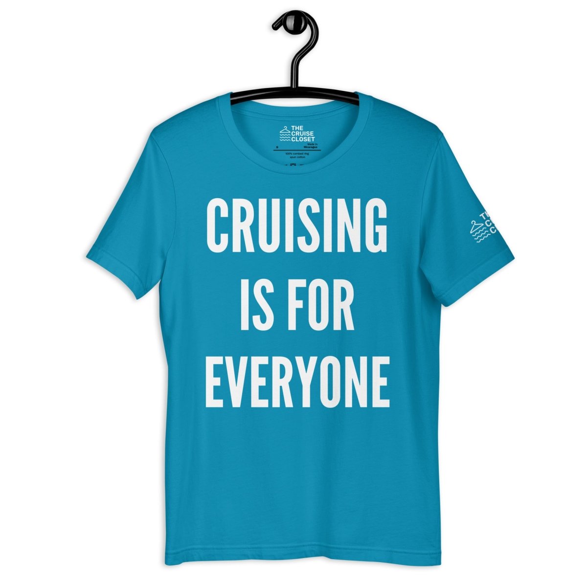 Cruising is for Everyone T - Shirt in Aqua by the cruise closet