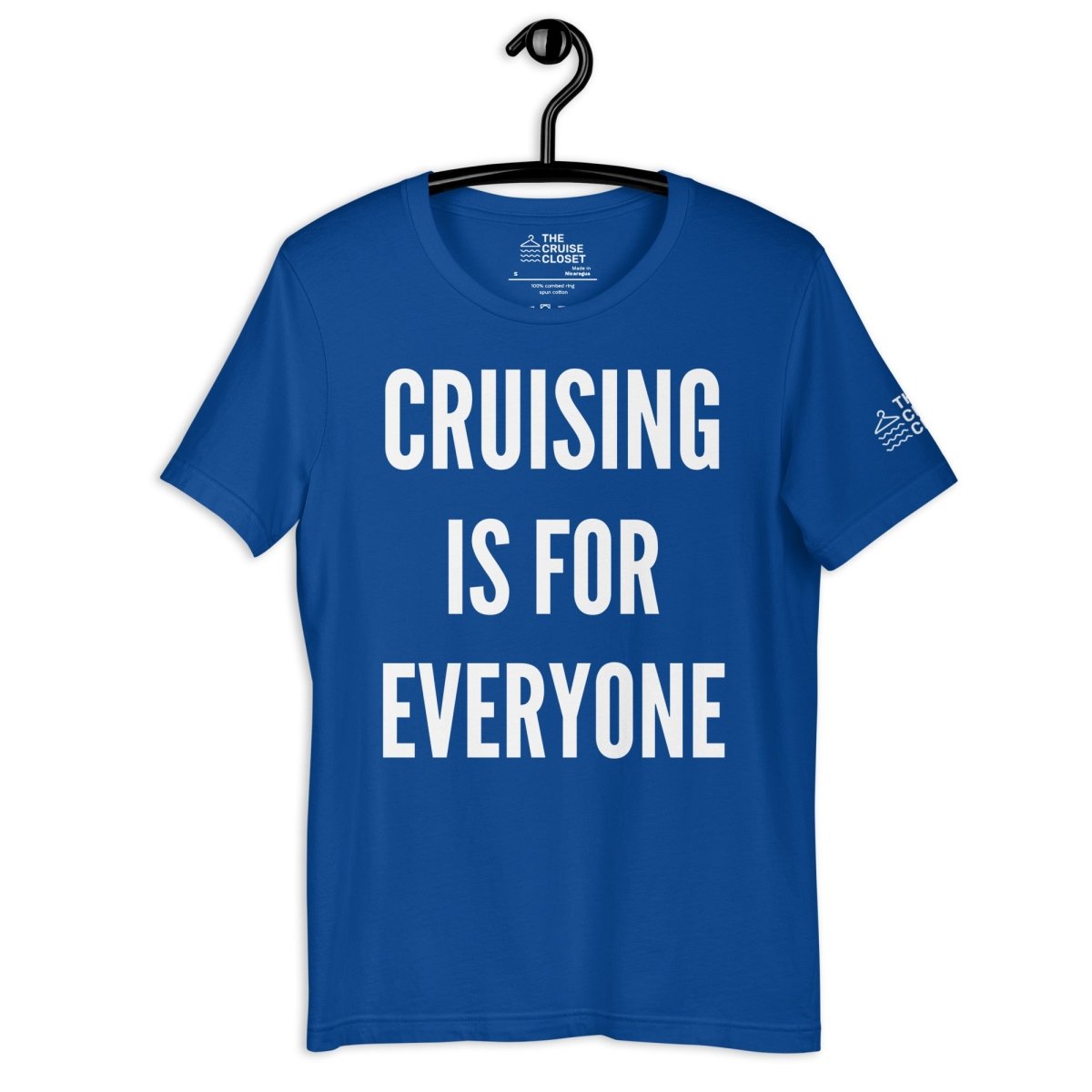 Cruising is for Everyone T - Shirt in True Royal by the cruise closet