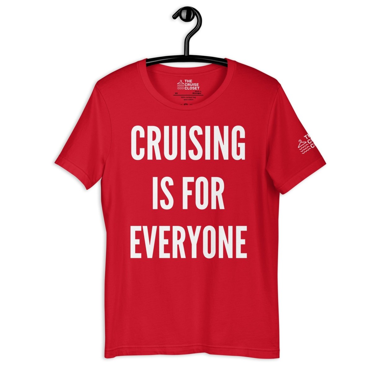 Cruising is for Everyone T - Shirt in Red by the cruise closet