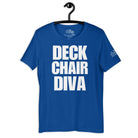 Deck Chair Diva T - Shirt in True Royal by the cruise closet