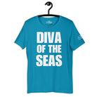 Diva of the Seas T - Shirt in Aqua by the cruise closet