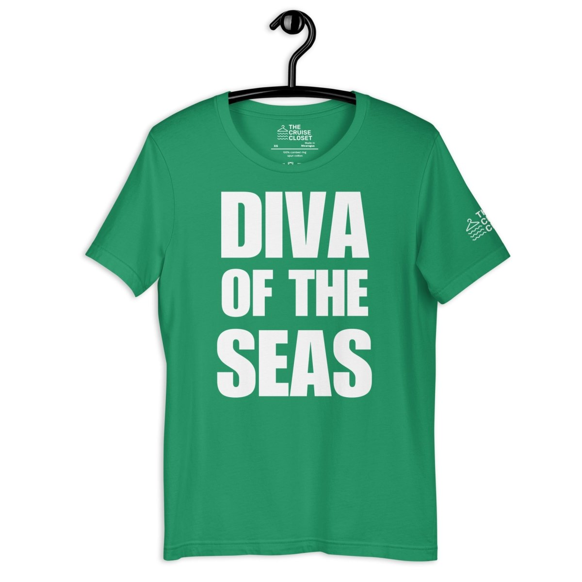 Diva of the Seas T - Shirt in Kelly by the cruise closet