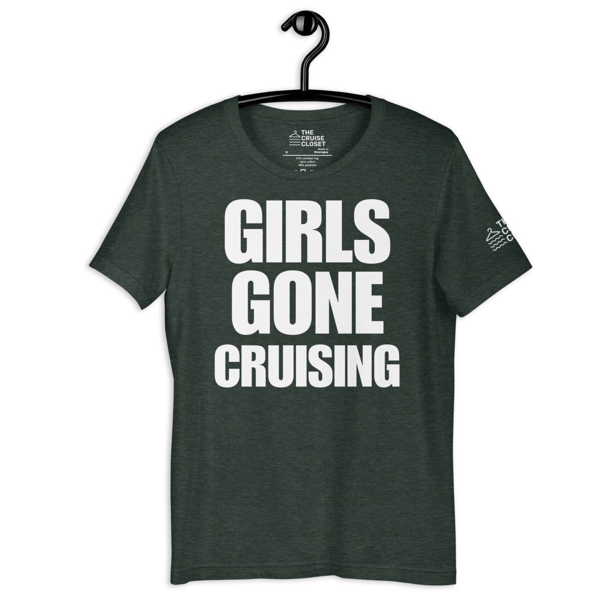 Girls Gone Cruising v2 T - Shirt in Heather Forest by the cruise closet