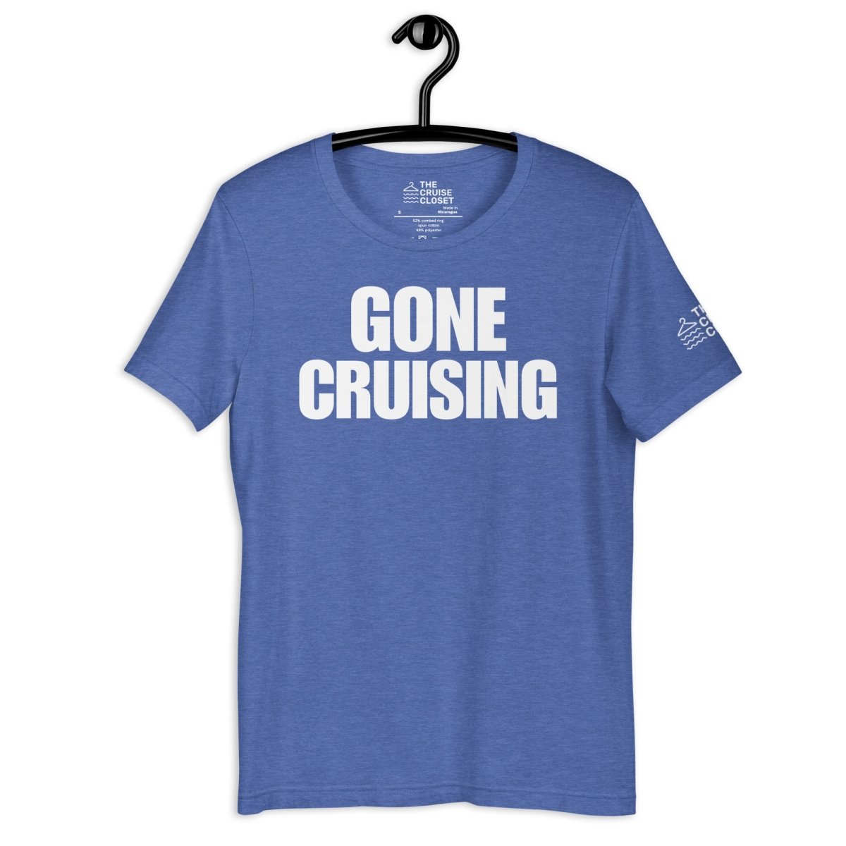 Gone Cruising T - Shirt in Heather True Royal by the cruise closet