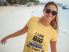 I Like Big Ships and I Cannot Lie T - Shirt in Yellow by the cruise closet